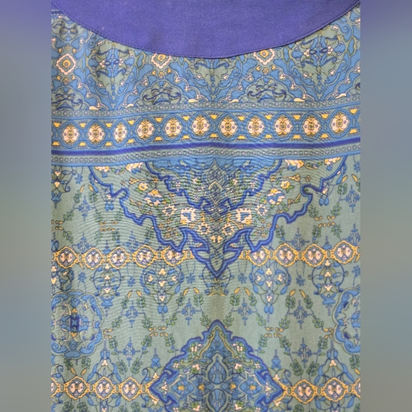 Coldwater Creek 100% Silk Caftan/Tunic/Blouse/Swimsuit Cover-up Sz. L/XL - Picture 6 of 9